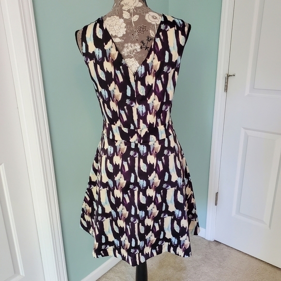 NWOT cute watercolors print romper dress  S/XL - Picture 7 of 8